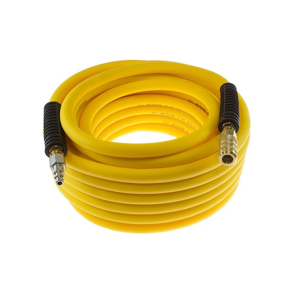 Yellow Belly PVC Hybrid Hose 1/4 ID x 25 ft 1/4 Industrial Interchange